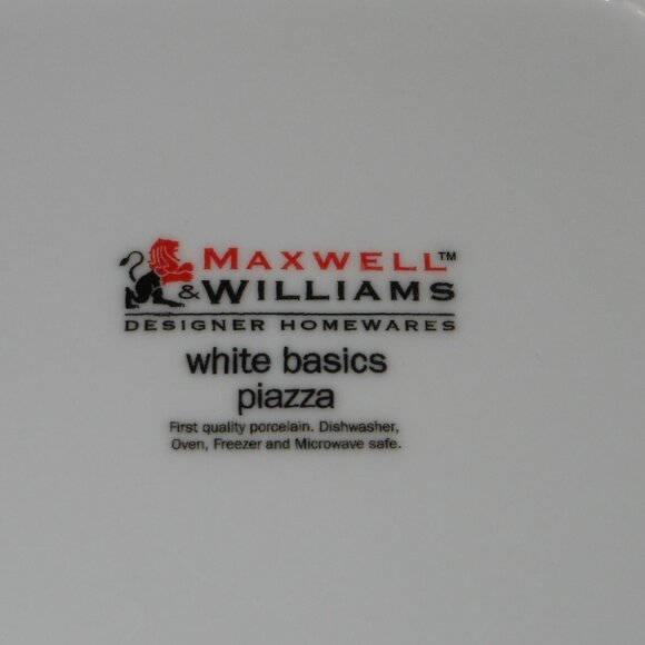 4 white multi purpose square bowl. Maxwell & Williams White Basic Piazza - Picture 6 of 6